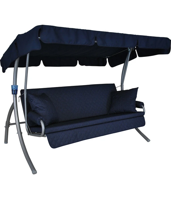 Angerer Hollywoodschaukel Trend Joy Marineblau, 3-Sitzer 1 Angerer Hollywoodschaukel Trend Joy Marineblau, 3-Sitzer