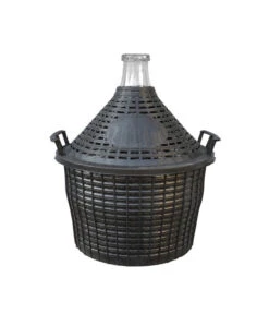 Glasballon Im Kunststoff-Schutzkorb