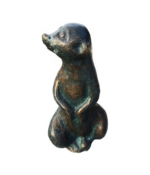 Rottenecker Bronze-Erdmännchen Mittel, Wasserspeiend 1 Rottenecker Bronze-Erdmännchen Mittel, Wasserspeiend