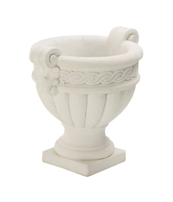 Fantasieco Stein-Vase Baden, Weiß, Ca. Ø45/H42 Cm 1 Fantasieco Stein-Vase Baden, Weiß, Ca. Ø45/H42 Cm