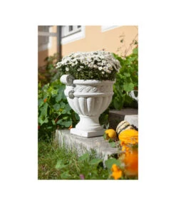 Fantasieco Stein-Vase Baden, Weiß, Ca. Ø45/H42 Cm 6 Fantasieco Stein-Vase Baden, Weiß, Ca. Ø45/H42 Cm -Gardena Store 2388742 WE MO 001 VaseMarmorWeiss46cm