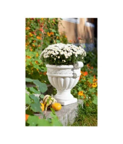 Fantasieco Stein-Vase Baden, Weiß, Ca. Ø45/H42 Cm 7 Fantasieco Stein-Vase Baden, Weiß, Ca. Ø45/H42 Cm -Gardena Store 2388742 WE MO 002 VaseMarmorWeiss46cm