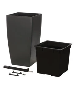 Dehner Kunststoff-Pflanztopf New York, Quadratisch, Ca. B30/H57/T30 Cm 6 Dehner Kunststoff-Pflanztopf New York, Quadratisch, Ca. B30/H57/T30 Cm -Gardena Store 2460004 WE DE 002 DehnerKunststoffTopfkonisch36x36x66cmgrauBlumentopf