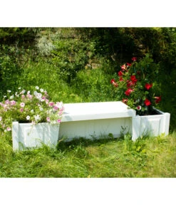 KHW Kunststoff-Gartenbank Berlin -Gardena Store 2547339 WE MO 001 BankBerlinweiss