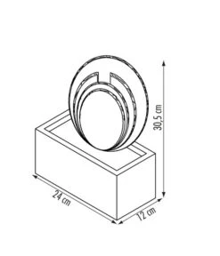 Seliger Zimmerbrunnen Tian, Schiefer -Gardena Store 2702371 WE FS 002 SeligerZimmerbrunnenTianSchiefer