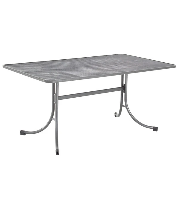 MWH Streckmetalltisch, Eisengrau, Ca. B160/H74/T90 Cm 1 MWH Streckmetalltisch, Eisengrau, Ca. B160/H74/T90 Cm