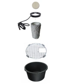 Ubbink Granit/Glas-Gartenbrunnen Las Palmas, Ca. Ø20/H50 Cm -Gardena Store 2748515 WE DE 001 UbbinkGranitGlasGartenbrunnenLasPalmas