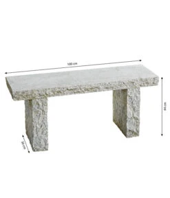 Dehner Granit-Gartenbank, 2-Sitzer 9 Dehner Granit-Gartenbank, 2-Sitzer -Gardena Store 2789402 WE BG 001 GranitGartenbankGranitGartenbankGrau