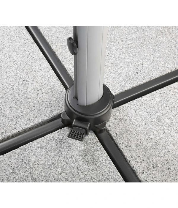 Schneider Premium Ampelschirm Monaco, Granitgrau, Quadratisch, Ca. B300/T300 Cm 11 Schneider Premium Ampelschirm Monaco, Granitgrau, Quadratisch, Ca. B300/T300 Cm – Bild 11