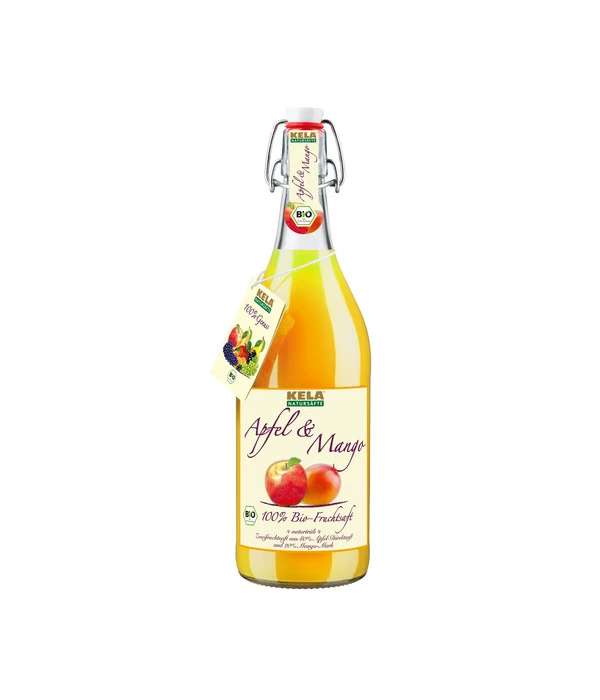 KELA Apfel & Mango 100 % Bio-Fruchtsaft, 1 L 1 KELA Apfel & Mango 100 % Bio-Fruchtsaft, 1 L