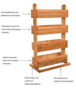 Hecht Hochbeet Cube 4, Ca. B82/H145/T50 Cm -Gardena Store 3060399 WE IG 001 HechtHochbeetCube4NEU