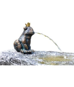 Rottenecker Granit-Gartenbrunnen Froschkönig Otto, 25 X 40 X 20 Cm -Gardena Store 3446762 WE DE 001 GartenbrunnenFroschkoenigOtto