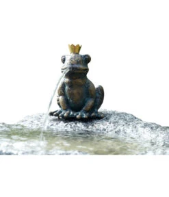 Rottenecker Granit-Gartenbrunnen Froschkönig Otto, 25 X 40 X 20 Cm -Gardena Store 3446762 WE FS 001 GartenbrunnenFroschkoenigOtto
