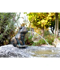 Rottenecker Granit-Gartenbrunnen Froschkönig Otto, 25 X 40 X 20 Cm -Gardena Store 3446762 WE MO 003 GartenbrunnenFroschkoenigOtto