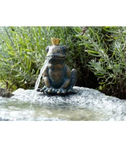 Rottenecker Granit-Gartenbrunnen Froschkönig Otto, 25 X 40 X 20 Cm -Gardena Store 3446762 WE MO 004 GartenbrunnenFroschkoenigOtto
