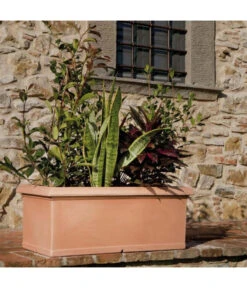 Farmet Kunststoff-Kasten -Gardena Store 4186615 WE DE 002 GlatterRechteckigerPflanzkuebel60x30x27cmhochIMPRUNETA