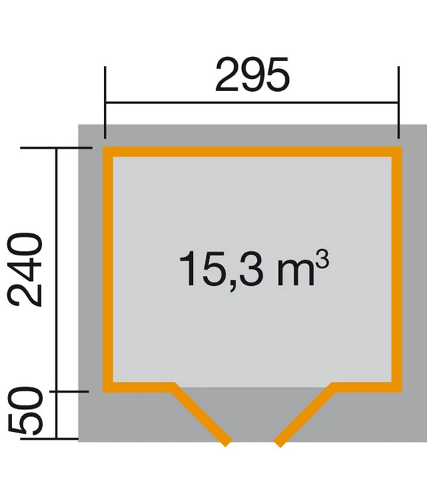 Weka Designhaus 126+ Gr. 2, Ca. B361/H247/T316 Cm 2 Weka Designhaus 126+ Gr. 2, Ca. B361/H247/T316 Cm – Bild 2