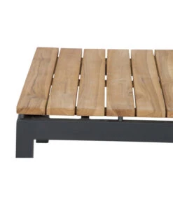 Siena Garden Teak-Loungetisch Alvida, Anthrazit/natur, Ca. B74/H30/T74 Cm -Gardena Store 4330155 WE DE 006 Loungetischalvida