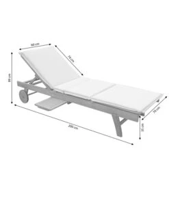 Dehner Rollliege Ravenna, Ca. B70/H89/T200 Cm 20 Dehner Rollliege Ravenna, Ca. B70/H89/T200 Cm -Gardena Store 4407086 WE BG 001 RollliegeRavenna