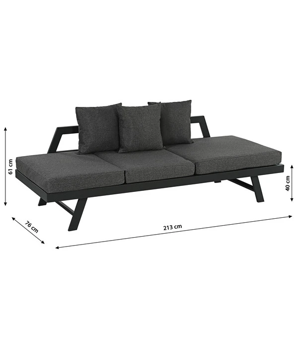 Dehner Funktionsliege Seattle 6 Dehner Funktionsliege Seattle – Bild 6