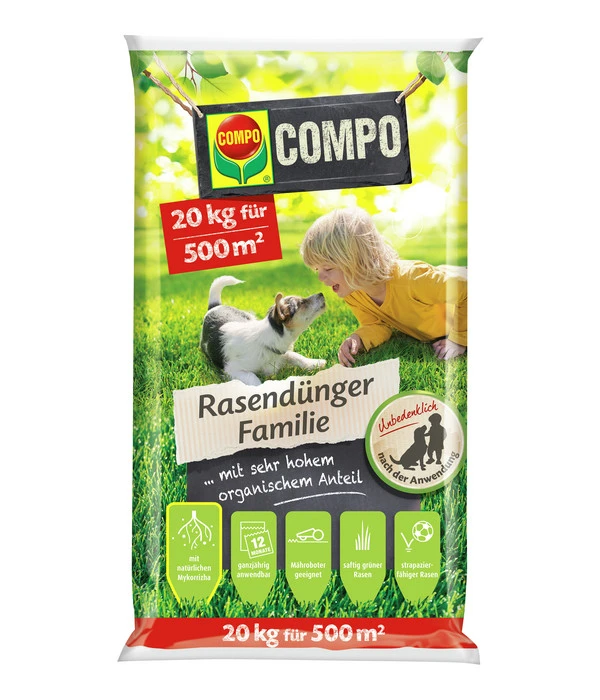 COMPO® Rasendünger Familie, 20 Kg 1 COMPO® Rasendünger Familie, 20 Kg