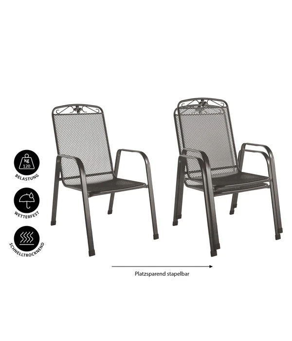 MWH Metall-Gartensessel Savoy 9 MWH Metall-Gartensessel Savoy – Bild 9