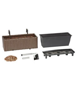 Dehner Kunststoff-Balkonkasten Florenz, Braun 5 Dehner Kunststoff-Balkonkasten Florenz, Braun -Gardena Store 5337845 BildD 002 PolyrattanBlumenkastenFlorenzKastenFlorenz50X19x20cm