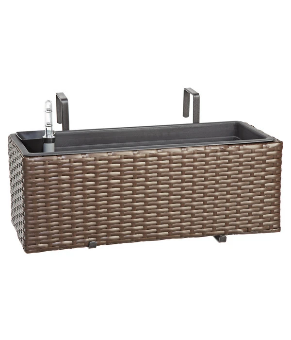 Dehner Kunststoff-Balkonkasten Florenz, Braun 1 Dehner Kunststoff-Balkonkasten Florenz, Braun