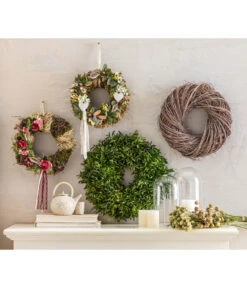 Trockenblumenbund Glanzgras, Natur -Gardena Store 6273593 6032536 6279897 WE MO 001 Herbstkraenze