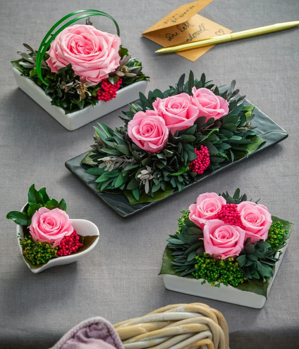 Dehner Keramik-Schale Mit Longlife-Rose Zina, Ca. B9,5/H6 Cm 3 Dehner Keramik-Schale Mit Longlife-Rose Zina, Ca. B9,5/H6 Cm – Bild 3