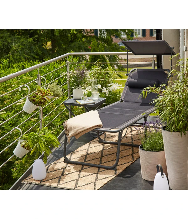 Siena Garden Campingliege Premium, Anthrazit, Ca. B69/H43/T200 Cm 6 Siena Garden Campingliege Premium, Anthrazit, Ca. B69/H43/T200 Cm – Bild 6