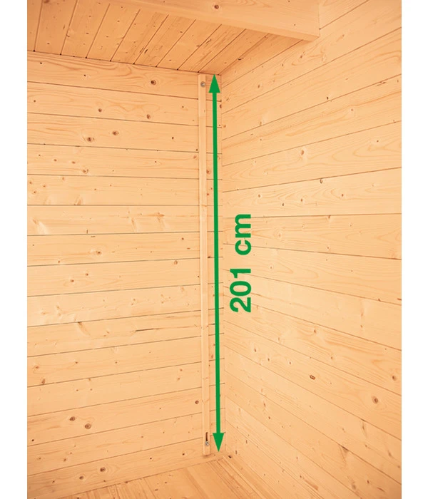 Wolff Finnhaus Gartenhaus Pulti 34-B Typ 3, Inkl. Seitendach A, Ca. B480/H217/T300 Cm 11 Wolff Finnhaus Gartenhaus Pulti 34-B Typ 3, Inkl. Seitendach A, Ca. B480/H217/T300 Cm – Bild 11