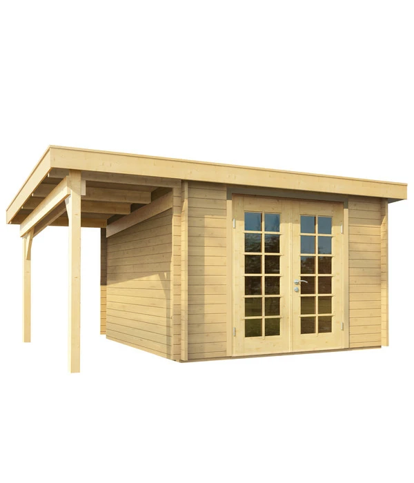 Wolff Finnhaus Gartenhaus Pulti 34-B Typ 3, Inkl. Seitendach A, Ca. B480/H217/T300 Cm 1 Wolff Finnhaus Gartenhaus Pulti 34-B Typ 3, Inkl. Seitendach A, Ca. B480/H217/T300 Cm