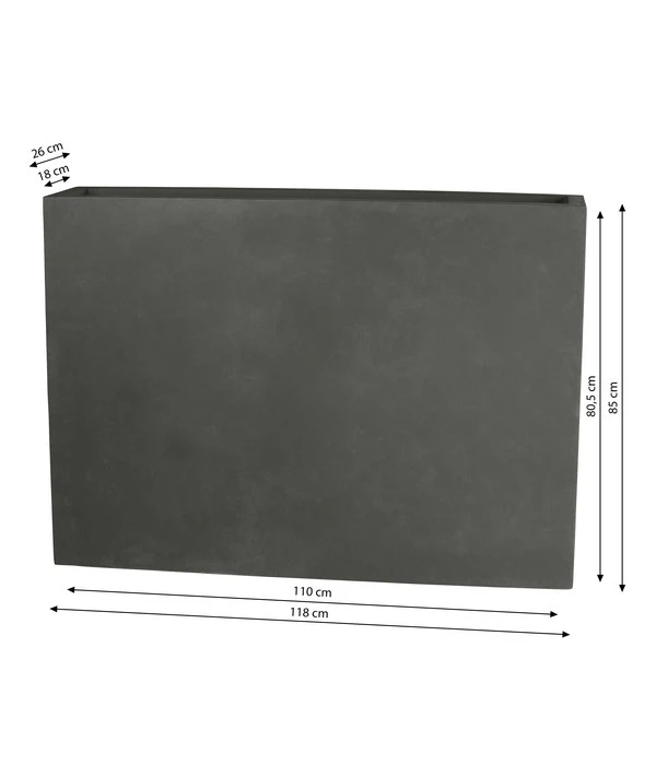 Dehner Fiberglas-Kasten, Rechteckig, Grau, Ca. B118/H85/T26 Cm 3 Dehner Fiberglas-Kasten, Rechteckig, Grau, Ca. B118/H85/T26 Cm – Bild 3