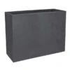 EDA-plastiques Kunststoff-Blumenkasten Basalt Loft L, Rechteckig, Anthrazit, Ca. B78,5/H60/T29,5 Cm