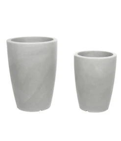 Farmet Kunststoff-Topf-Set Hydra, Konisch, Grau, 2-teilig