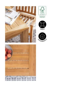 Dehner Teaktisch Havanna, Ca. B90/H75/T90 Cm -Gardena Store 6657415 WE IG 001 GruppeHavanna04