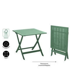 Dehner Klapptisch Stavanger, Ca. B80/H75/T80 Cm -Gardena Store 6666481 WE IG 001 KlapptischStavanger