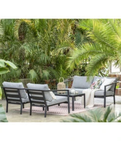 Dehner Alu-Lounge New York, 4-teilig -Gardena Store 6670954 WE MO 001 DehnerAluLoungeNewYork