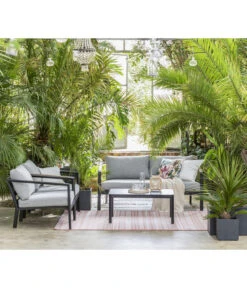 Dehner Alu-Lounge New York, 4-teilig -Gardena Store 6670954 WE MO 002 DehnerAluLoungeNewYork