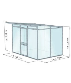 KGT Gewächshaus Jasmin II, Ca. B227/H212/T203 Cm -Gardena Store 6694772 WE BG 001 KGTGewaechshausJasminII