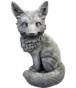 Denscho Steinfigur Schlauer Fuchs, Ca. H39 Cm