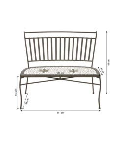 Dehner Mosaikbank Diana, 2-Sitzer 6 Dehner Mosaikbank Diana, 2-Sitzer -Gardena Store 6701791 WE IG 001 MosaikbankDiana