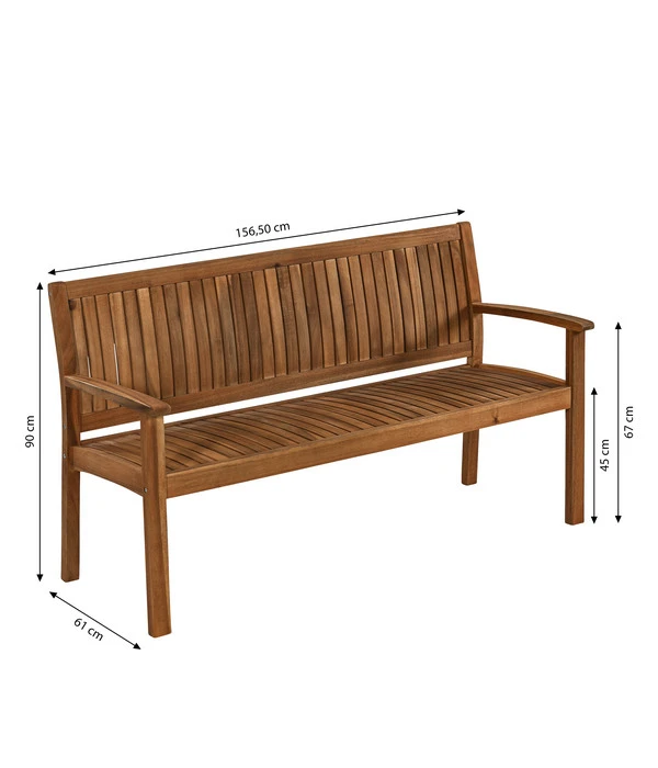 Dehner Gartenbank Valetta 6 Dehner Gartenbank Valetta – Bild 6