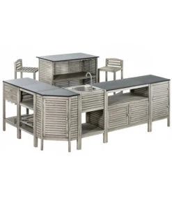 Dehner Barstuhl Southampton -Gardena Store 6713390 WE FS 003 BarSouthamptonGrauNeu