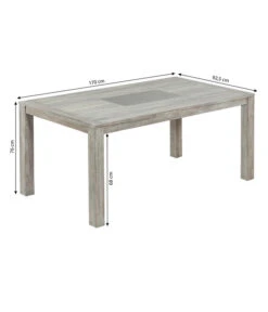 Dehner Tisch Stockholm, Ca. B170/H76/T92,5 Cm -Gardena Store 6714695 WE BG 001 TischStockholmFINAL