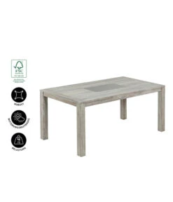 Dehner Tisch Stockholm, Ca. B170/H76/T92,5 Cm -Gardena Store 6714695 WE IG 001 TischStockholm