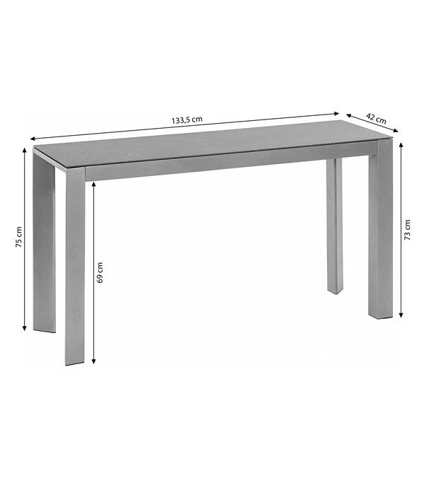 Dehner Balkontisch Chicago, Ca. B133,5/H75/T42 Cm 3 Dehner Balkontisch Chicago, Ca. B133,5/H75/T42 Cm – Bild 3