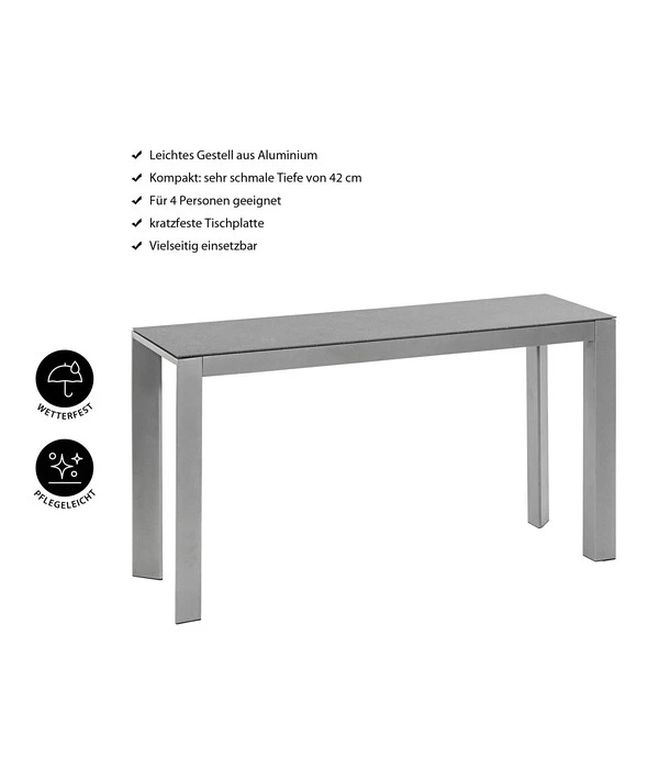 Dehner Balkontisch Chicago, Ca. B133,5/H75/T42 Cm 2 Dehner Balkontisch Chicago, Ca. B133,5/H75/T42 Cm – Bild 2