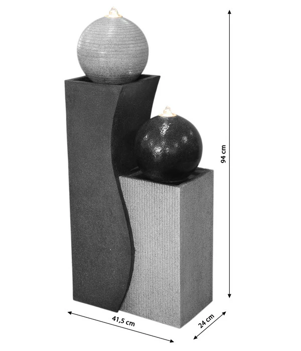 Dehner Polyresin-Gartenbrunnen Ying Yang, Ca. H94 Cm 3 Dehner Polyresin-Gartenbrunnen Ying Yang, Ca. H94 Cm – Bild 3